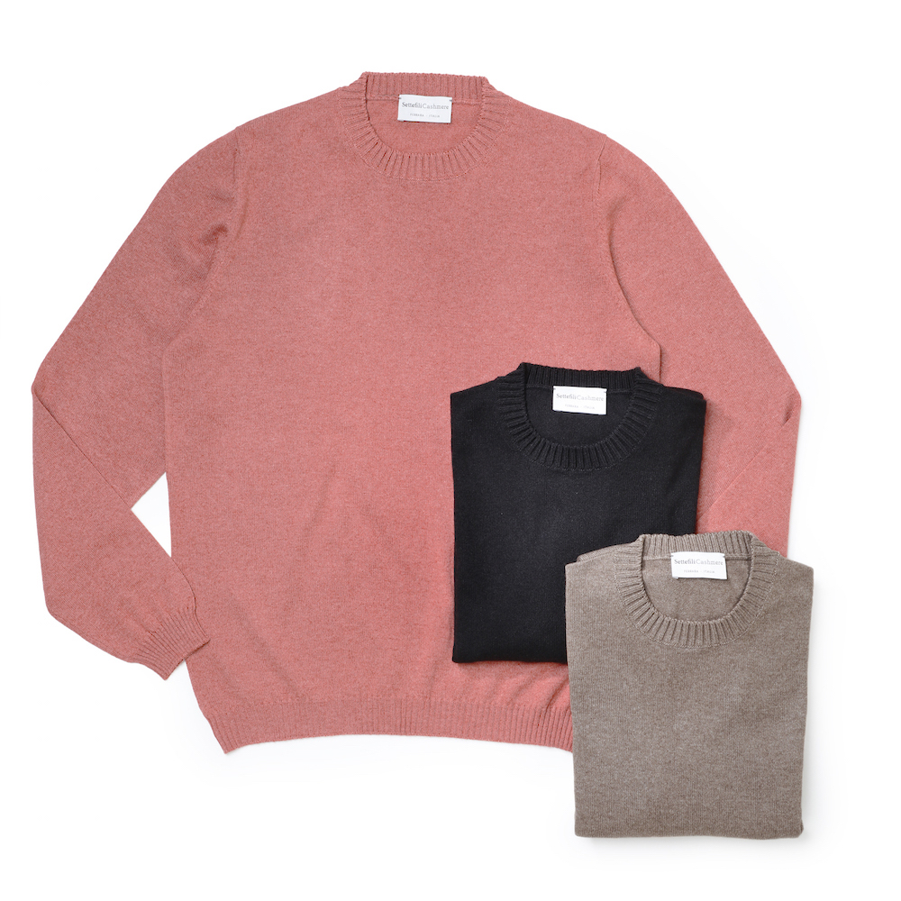 セッテフィーリカシミア / BR別注 クルーネック ニット(カシミア&シルク) B.R.ONLINE - Style Web Magazine & Online Shop | ビー・アール