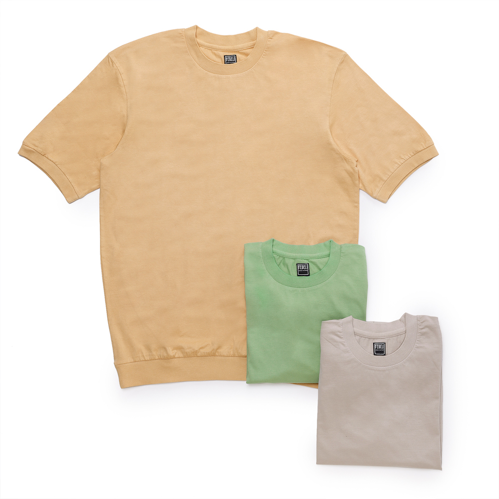 FEDELI フェデーリ BR別注 リブ付き タートルネック Tシャツ Tシャツ