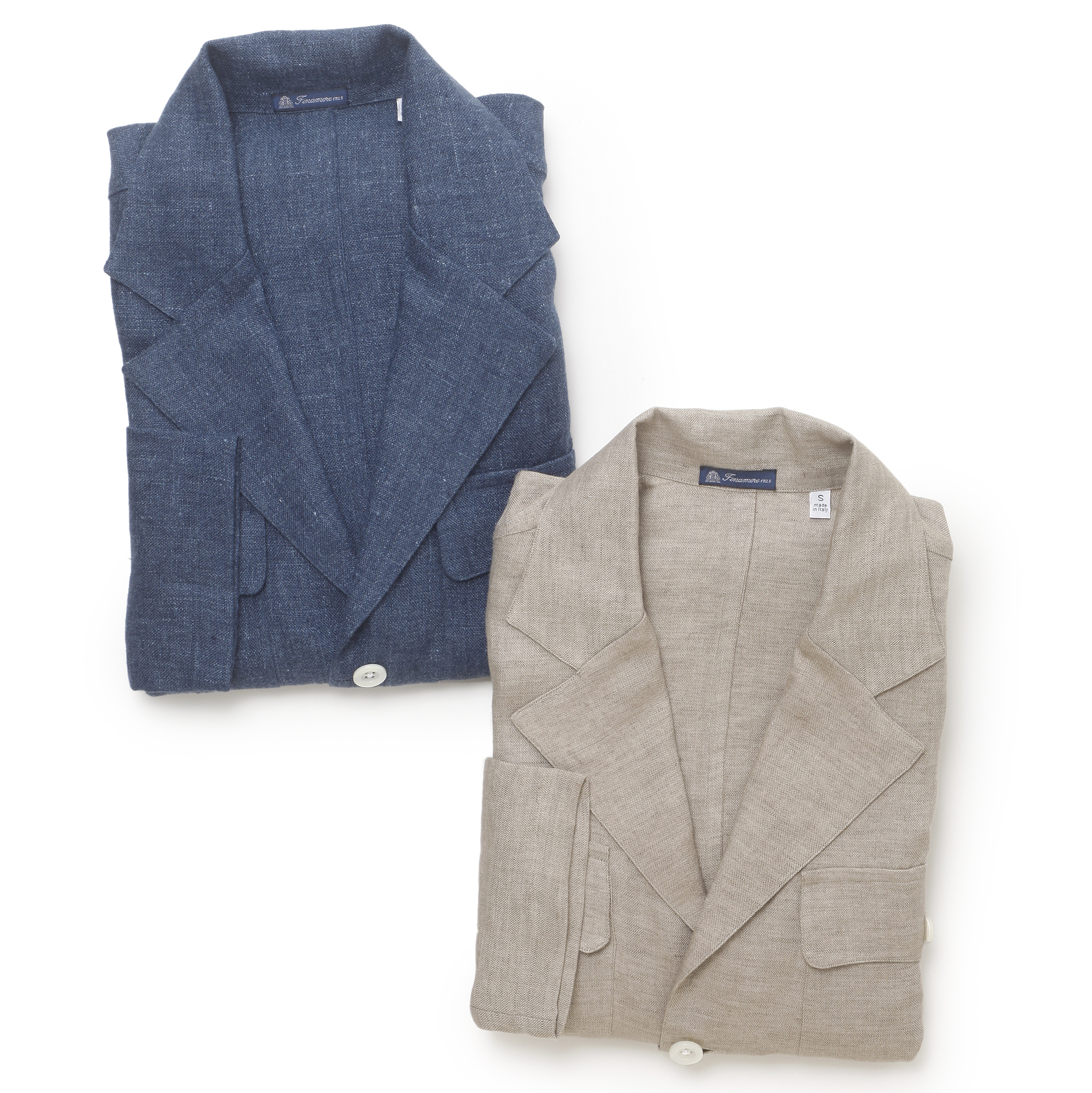 Finamore フィナモレ サファリジャケット M コーデュロイ オフホワイト 試着のみ フィナモレ コーデュロイサファリジャケット M Finamore