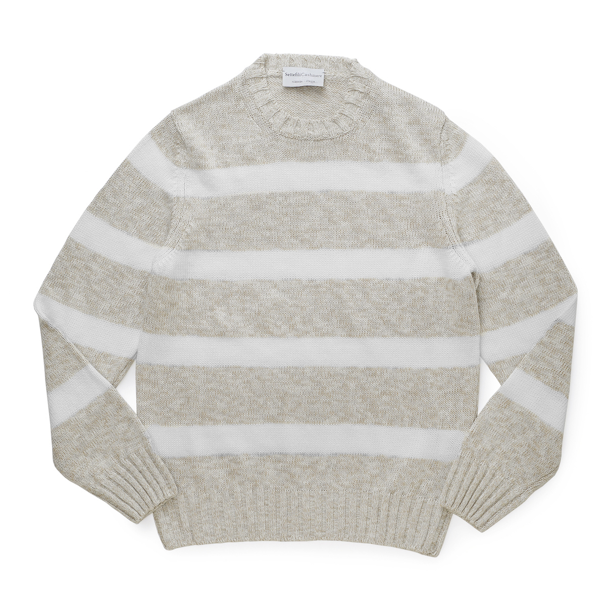 Settefili Cashmere コットン　ボーダー　クルーネック　ニット B.R.ONLINE - Style Web Magazine & Online Shop | ビー・アール
