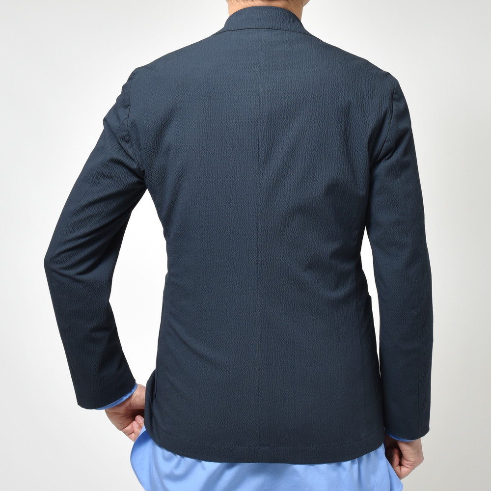 LARDINI 青 テーラードジャケット LARDINI 青 テーラードジャケット LARDINI 青 テーラード