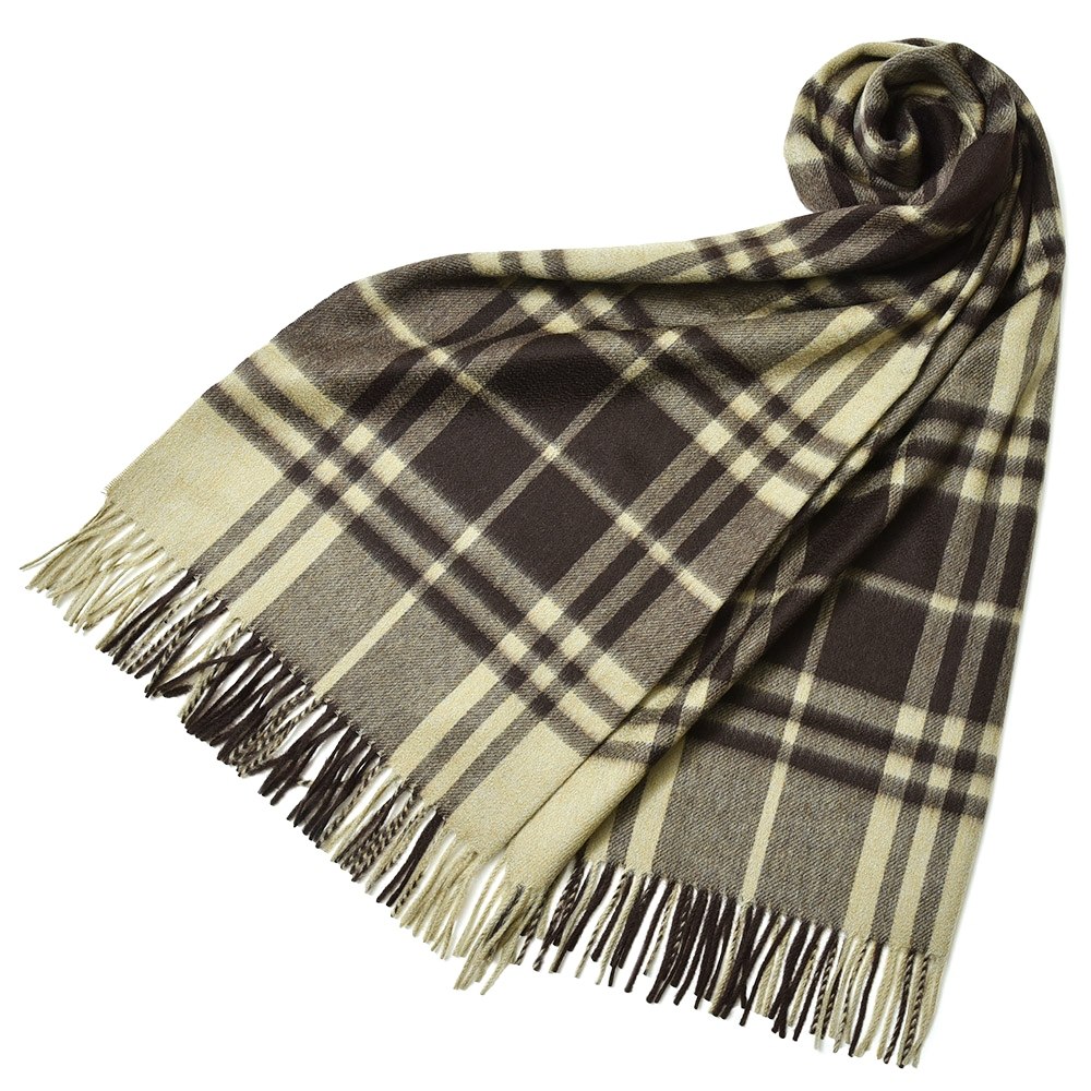 Joshua Ellis 23AW バッファローチェック　カシミヤ大判ストール Joshua Ellis - Joshua Ellis 23AW バッファローチェック カシミヤ大判