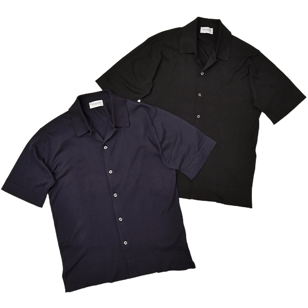 JOHN SMEDLEY ジョンスメドレー 日本別注 オープンカラー ニット