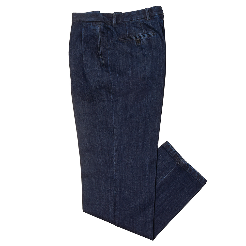 BERNARD ZINS / ウールフランネル 2プリーツ ワイドスラックス BERNARD