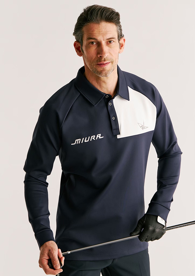 【新品】1piu1uguale3golf×三浦技研/長袖ポロシャツ/ブラック6 1PIU1UGUALE3 GOLF×三浦技研 | 1PIU1UGUALE3