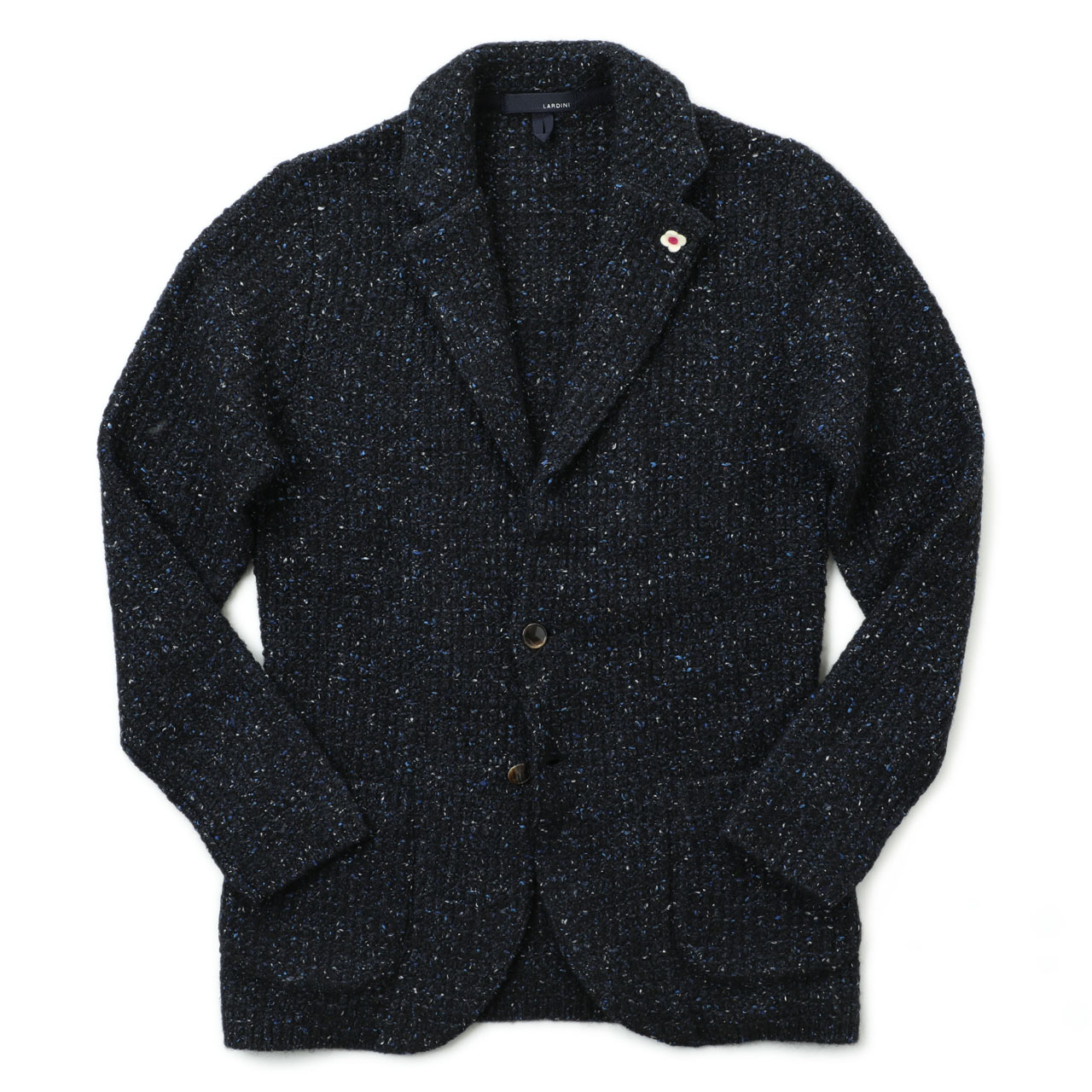 LARDINIラルディーニ ニットジャケットSウールアルパカ イタリア製 LARDINI ラルディーニ ニットジャケット シングル 12ゲージ サマー